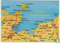 Map - Landkarte - Mecklenburger Bucht - Bay of Mecklenburg - Ostsee - Germany - Postcard