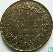 Inde britannique ¼ anna 1939 (Bombay - type 1)
