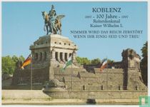 Koblenz Deutsches Eck Kaiser-Wilhelm-Denkmal Rhineland-Palatinate Germany Postcard