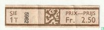 Sie 1T 5962 - Prix-Prijs Fr. 2.50