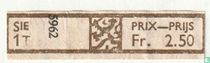 Sie 1T 5962 - Prix-Prijs Fr. 2.50