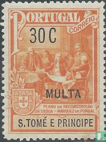 Imposto postal 30 Centavos