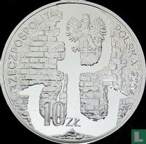 Pologne 10 zlotych 2004 (BE) "60th anniversary Warsaw uprising"