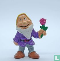 Bashful with flower
