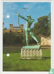 Bogenschützen Geschaffen Von Ernst Moritz Geyger Dresden Sachsen Ansichtskarten, Archers sculpture Saxony Postcard
