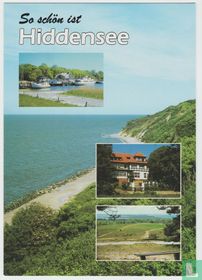 Ostseeinsel Hiddensee Kloster Hafen Strand Gaststätte Dornbusch Panoramaausblick, Monastery port beach restaurant Island