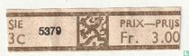 5379 - SIE 3C - Fr. 3.00