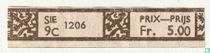 Sie 9C 1206 - Prix-Prijs Fr. 5.00