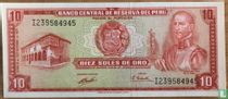 Pérou 10 Soles de Oro 1971