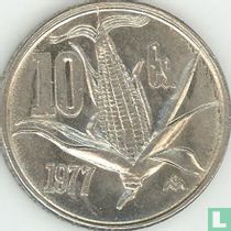 Mexico 10 centavos 1977 (type 2) for sale