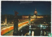 Hotel des Invalides et L'esplanade Illuminé Paris France Cartes Postales - Postcard