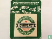 Gratis speelse onderzetter bij elk krat Heineken bier 