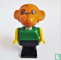 Monkey geel/groen/zwart