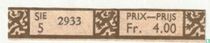 Sie 5 2933 - Prix-Prijs Fr. 4.00
