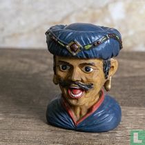 Moor with mustache and blue turban