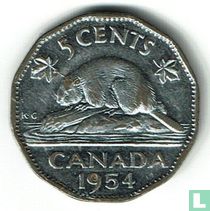 Canada 5 cents 1954