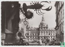 RPPC Graz Rathaus Steiermark Österreich Echt Foto Ansichtskarten Town Hall Styria Austria 1956 Real Photo Postcard