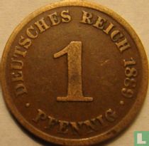 Empire allemand 1 pfennig 1889 (J)