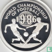 Jamaica 25 dollars 1986 (PROOF) "Football World Cup in Mexico"