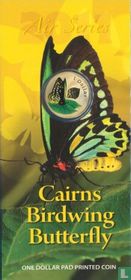 Australia 1 dollar 2011 (folder) "Cairns birdwing butterfly"
