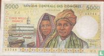  Comoros 5000 Francs