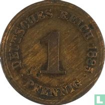 Duitse Rijk 1 pfennig 1885 (E)