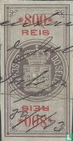 Imposto do sello 800 Reis