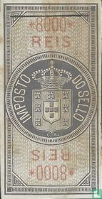 Imposto do sello 8000 Reis