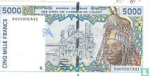 Sénégal 5000 francs ND (1994)