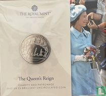 Royaume-Uni 5 pounds 2022 (folder) "The Queen's reign - Charity and patronage"