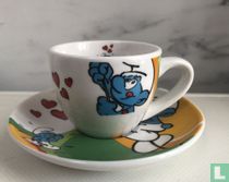 Espresso set 2 piece Smurfs