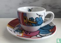 Espresso set 2 piece Smurfs