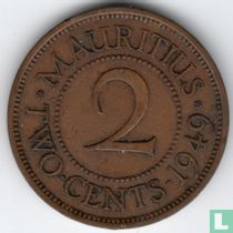 Mauritius 2 cents 1949
