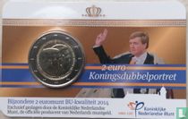 Niederlande 2 Euro 2014 (Coincard - BU) "First anniversary of Willem - Alexander's accession to the throne and abdication of Queen Beatrix"
