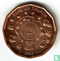 Uganda 2 shillings 1987