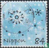 Winter greeting stamps