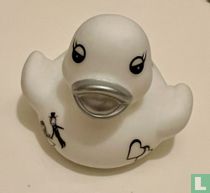 Canard en caoutchouc juste marié