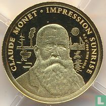 Congo-Brazzaville 100 francs 2022 (PROOF) "150th anniversary Claude Monet's painting Impression sunrise"