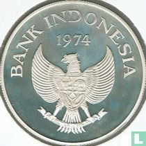 Indonesië 2000 rupiah 1974 (PROOF) "Javan tiger"