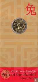Australië 1 dollar 2011 (folder) "Year of the Rabbit"