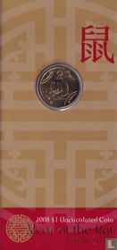 Australië 1 dollar 2008 (folder) "Year of the Rat"
