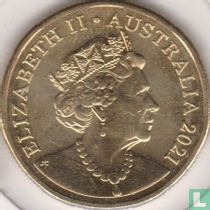 Australie 1 dollar 2021 "O - Opera House of Sydney"