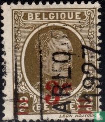 Roi Albert Ier, avec surcharge