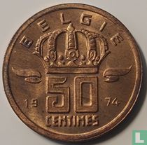 België 50 centimes 1974 (NLD)