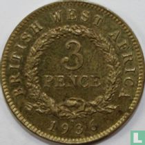 Afrique de l'Ouest britannique 3 pence 1936 (H)