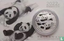 China 10 yuan 2022 (coincard) "40th anniversary Panda coinage"