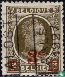 Le roi Albert I, avec surcharge