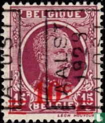 Roi Albert Ier, avec surcharge