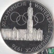 Österreich 100 Schilling 1975 (PP - Adler) "1976 Winter Olympics in Innsbruck - Olympic rings"