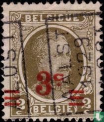 Roi Albert Ier, avec surcharge